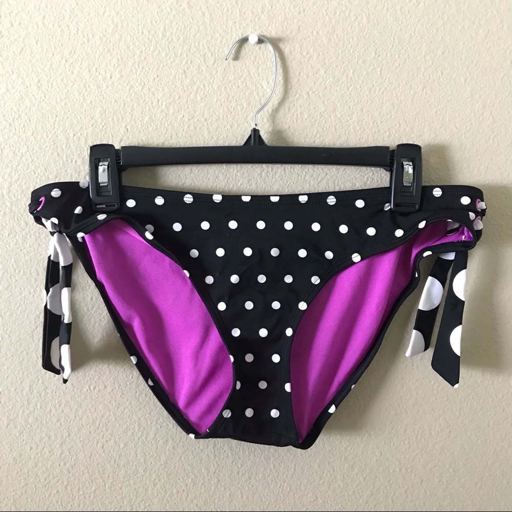 Arizona Black and White Polka Dot Bikini Bottoms